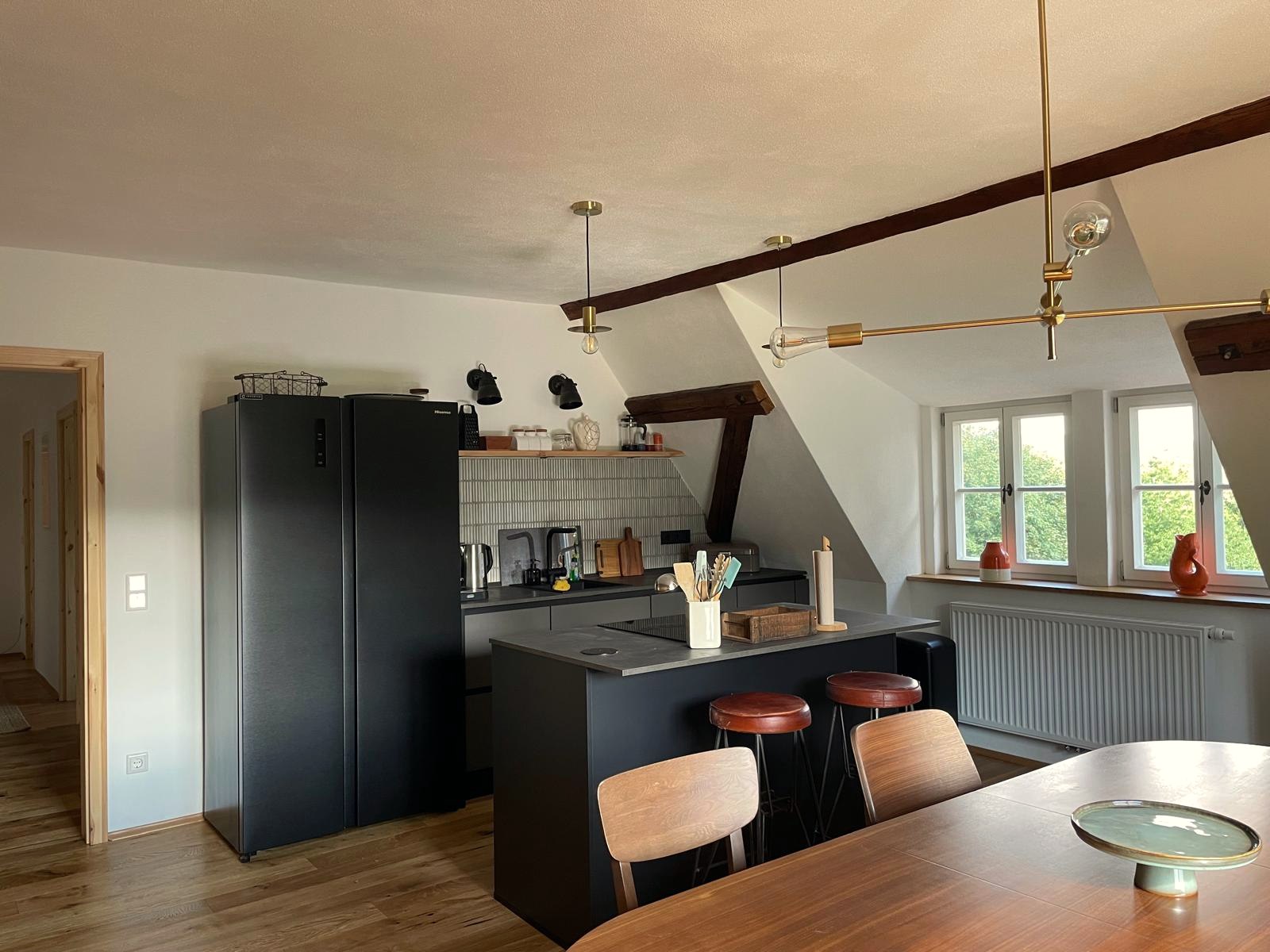 Küche und Esszimmer der Balkenstube