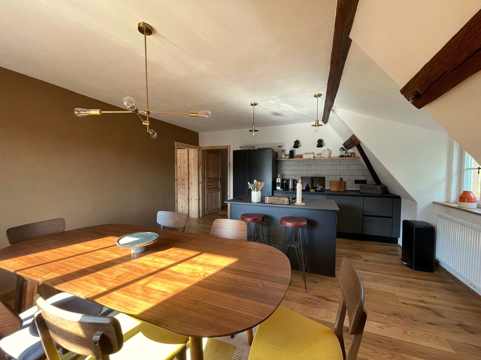 Küche und Esszimmer der Balkenstube